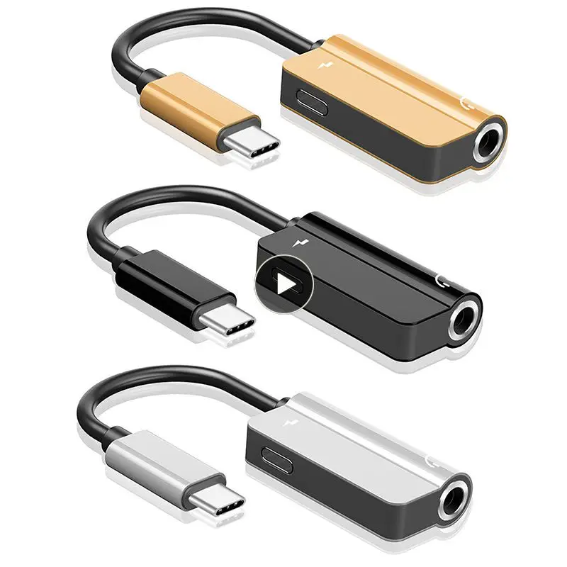 

Адаптер для наушников с USB Type-C на 3,5 мм для Huawei 11 Samsung Aux, аудиокабель, зарядное устройство для наушников, конвертер USBC