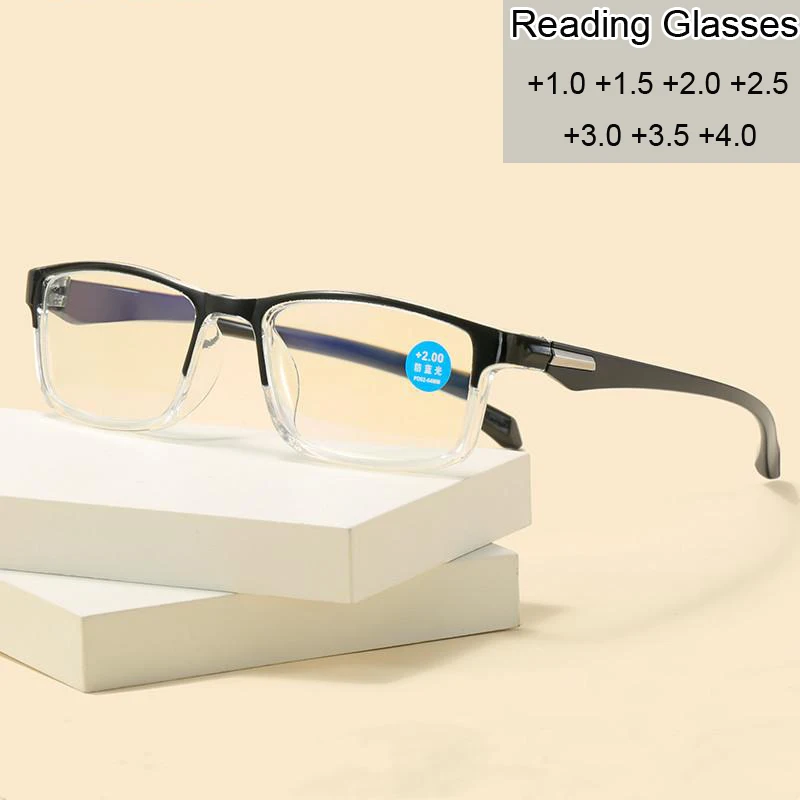 

Unisex Personality Presbyopia Glasses Women Men Luxury Business Full Frame Reading Glasses Finished Far Sight Eyewear Diopter