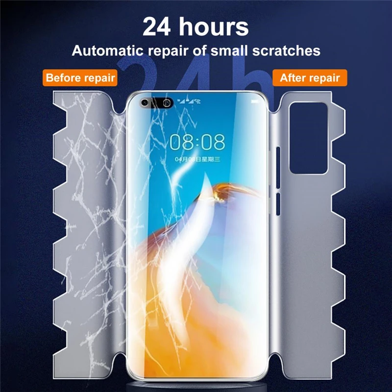 

Гидрогелевая пленка для телефона Huawei P50/P40/P30 Pro/Plus Pro/SE, мягкая прозрачная Защита экрана для Huawei Nova 9/8/7, не стекло, 360 °