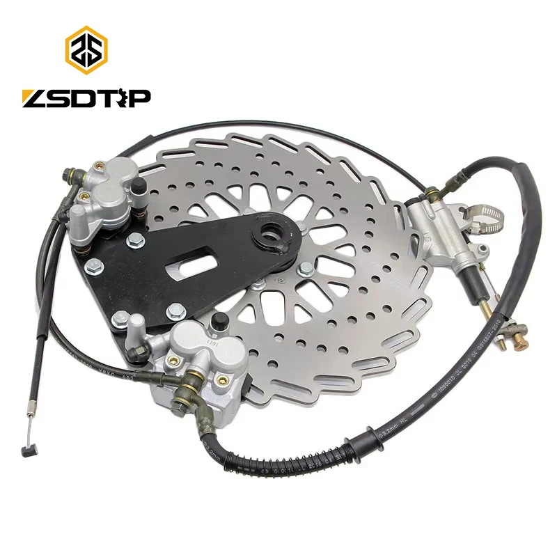 Фото Комплект переднего тормозного суппорта и диска ZSDTRP для мотоциклов BMW R12, R50, R51, R71, Урал М1, М72, CJ-K750 SideCar, Урал CJ-K750 №1