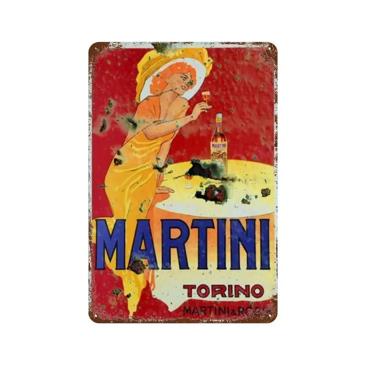 Винтажные Металлические Жестяные Вывески Настенный Декор Галла Морти