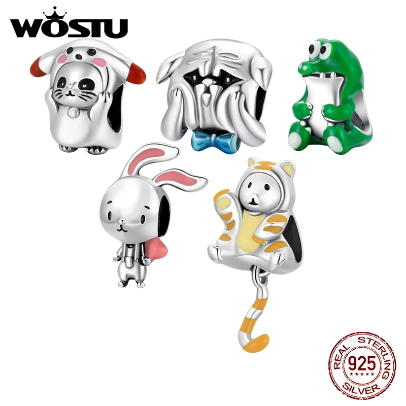 Подвеска из серебра 925 пробы в виде животного крокодила кошки хомяка | Украшения и