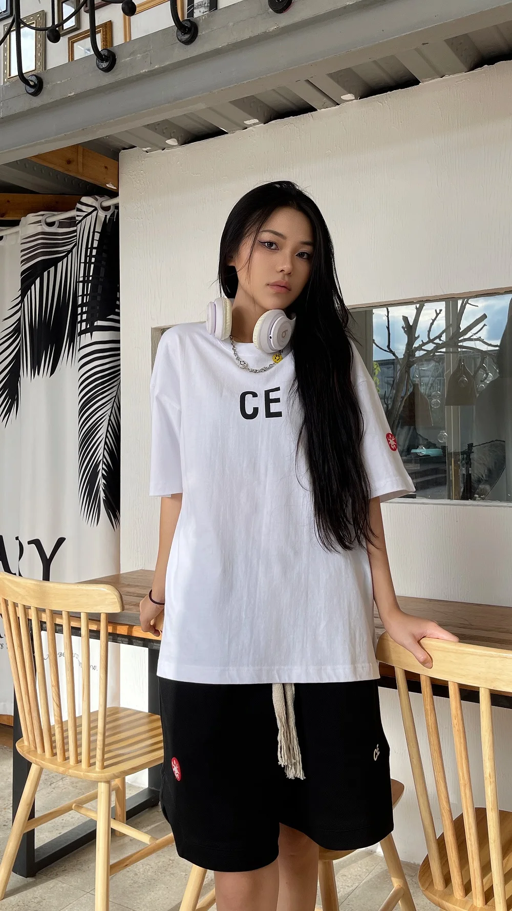 

2022ss CAVEMPT C.E letter print white T Shirt Men Women 1:1 White T-shirt Cav Empt Summer Tops Tee
