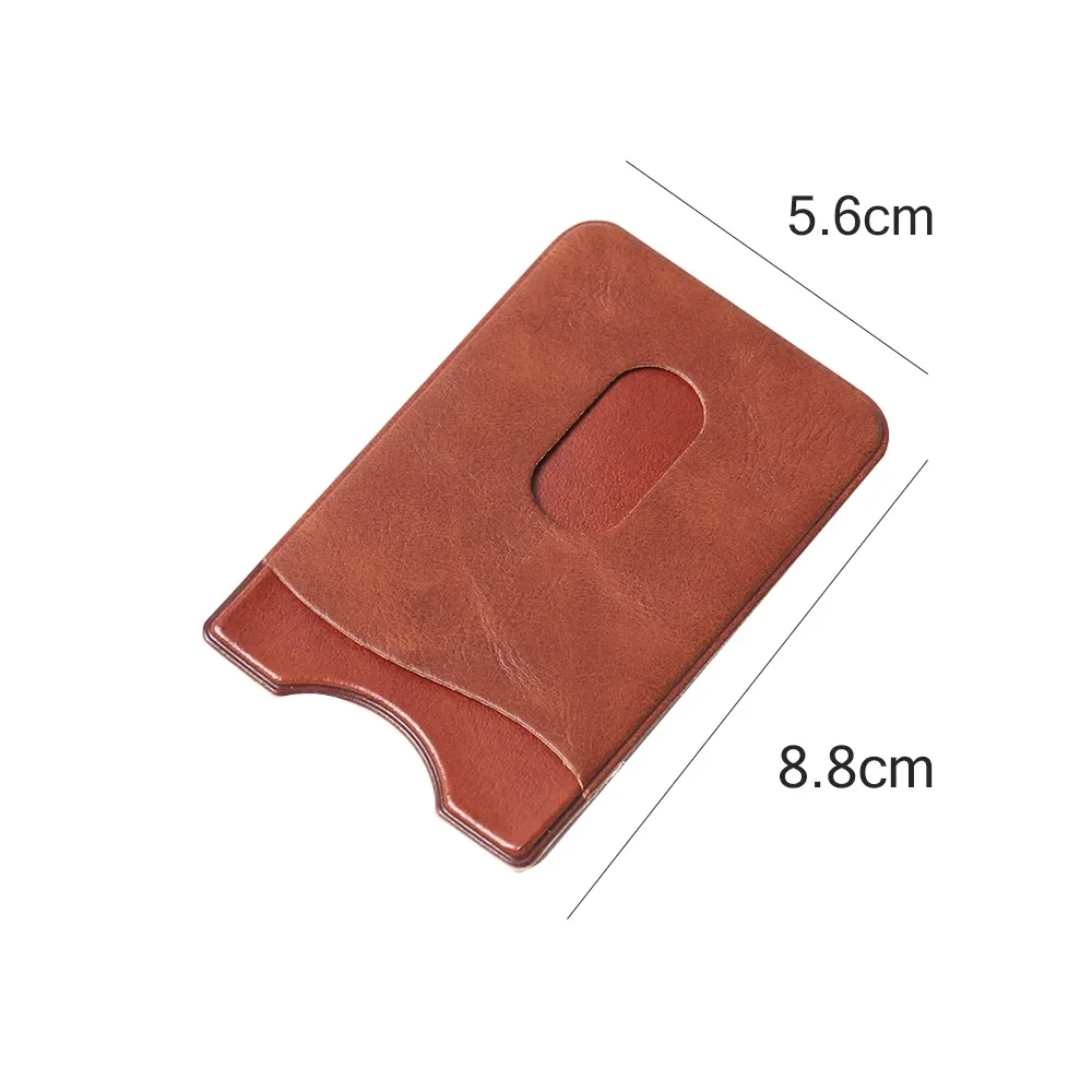 Credit ID Card Mobile Phone Back Pocket Adhesive Sticker Cellphone Pocket Leather Card Holder Wallet Case Stickers Bag Pouch