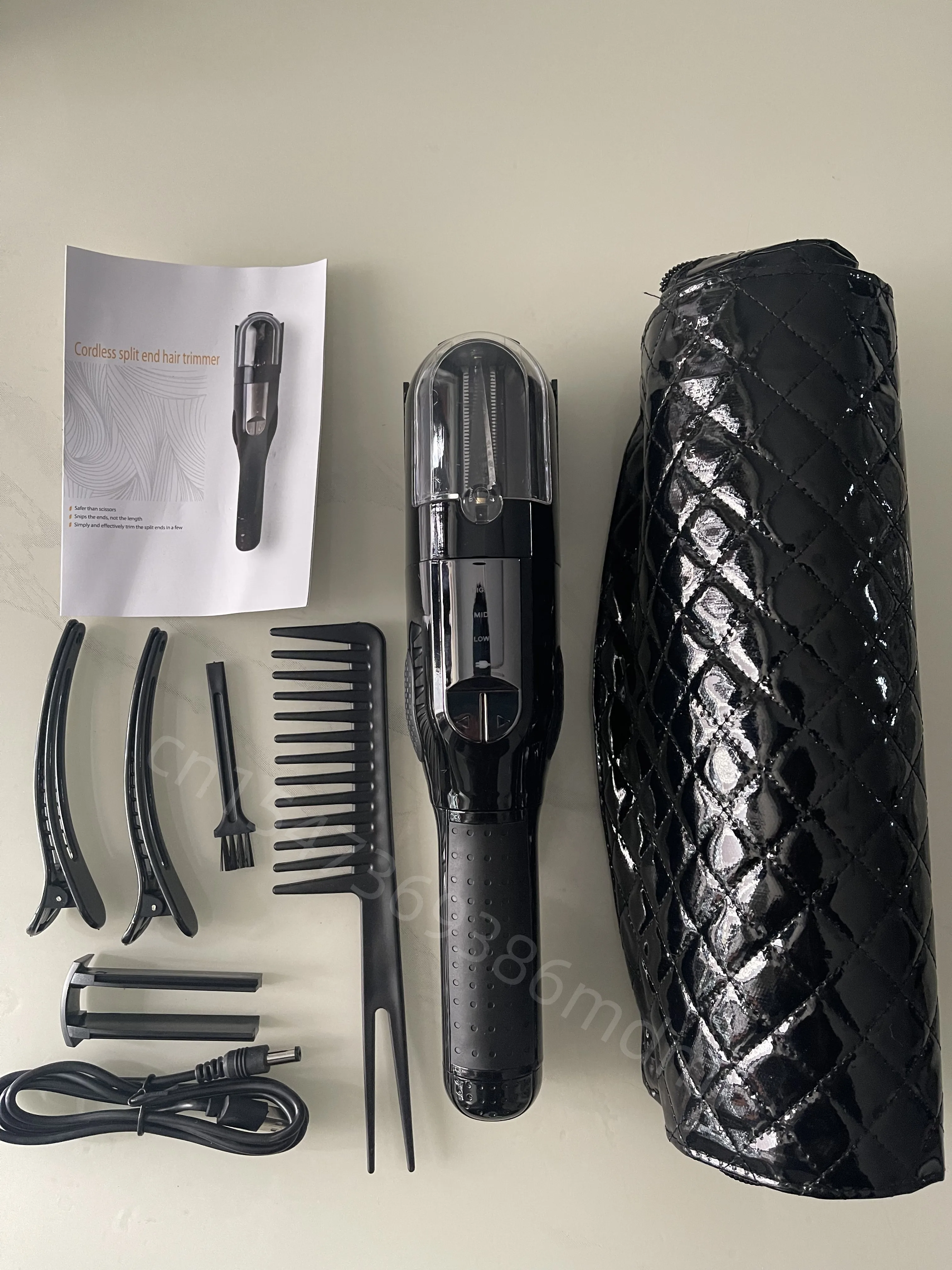 

Hair Split Ends Trimmer Charging Professional Hair Cutter Smooth End Cutting Clipper Beauty Set Bag Product Dual 1/4"1/8