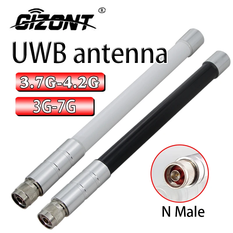 

Антенна UWB 3-7G всенаправленная базовая станция с высоким коэффициентом усиления, водонепроницаемая антенна из стекловолокна, мужская Модель 3,7G-4,2G-3,5-3,6-4,8G-4900mhz