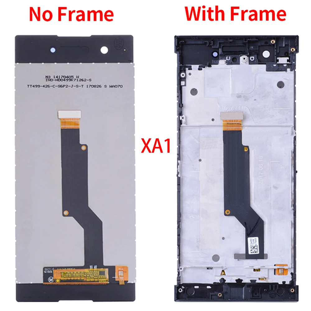 Оригинальный дисплей для Sony Xperia XA XA1 XA2 XA3 ЖК сенсорный экран с рамкой дигитайзер