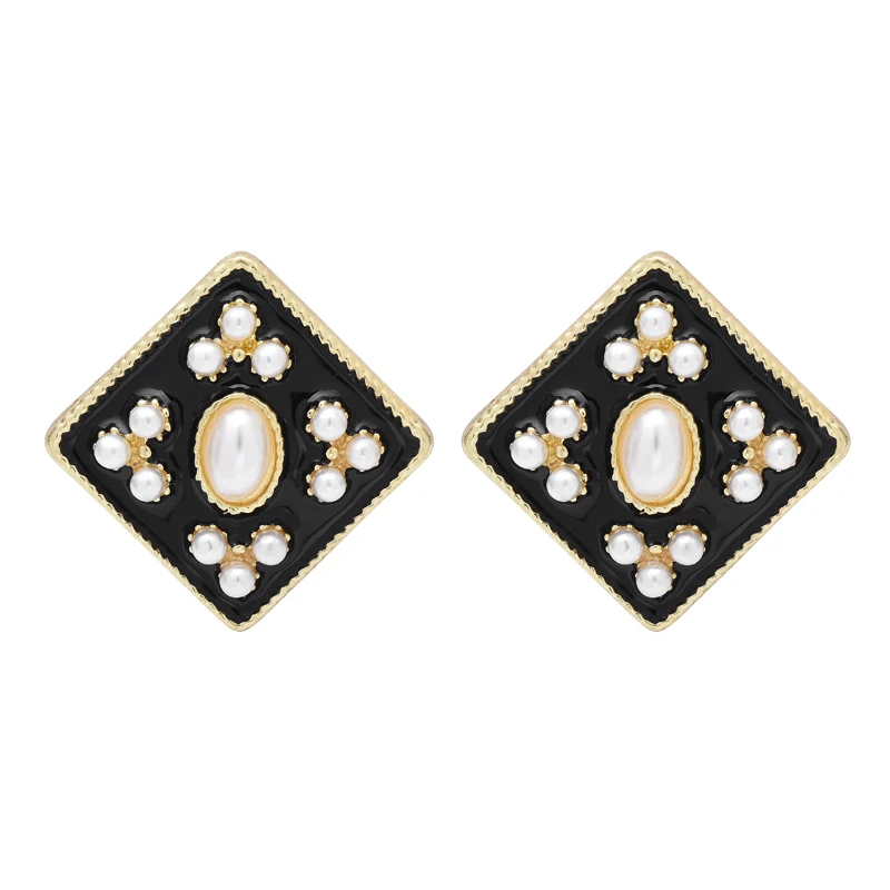 

Wuli&baby Retro Geometric Stud Earrings For Women Girl Easy Match Europe US Style Earrings