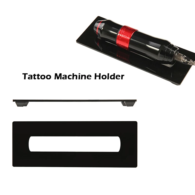 

Acrylic Tattoo Machine Holder Stand Rack Rest Support Organizer Makeup Eyebrow Pen tray frame Holder Tattoo Accessories