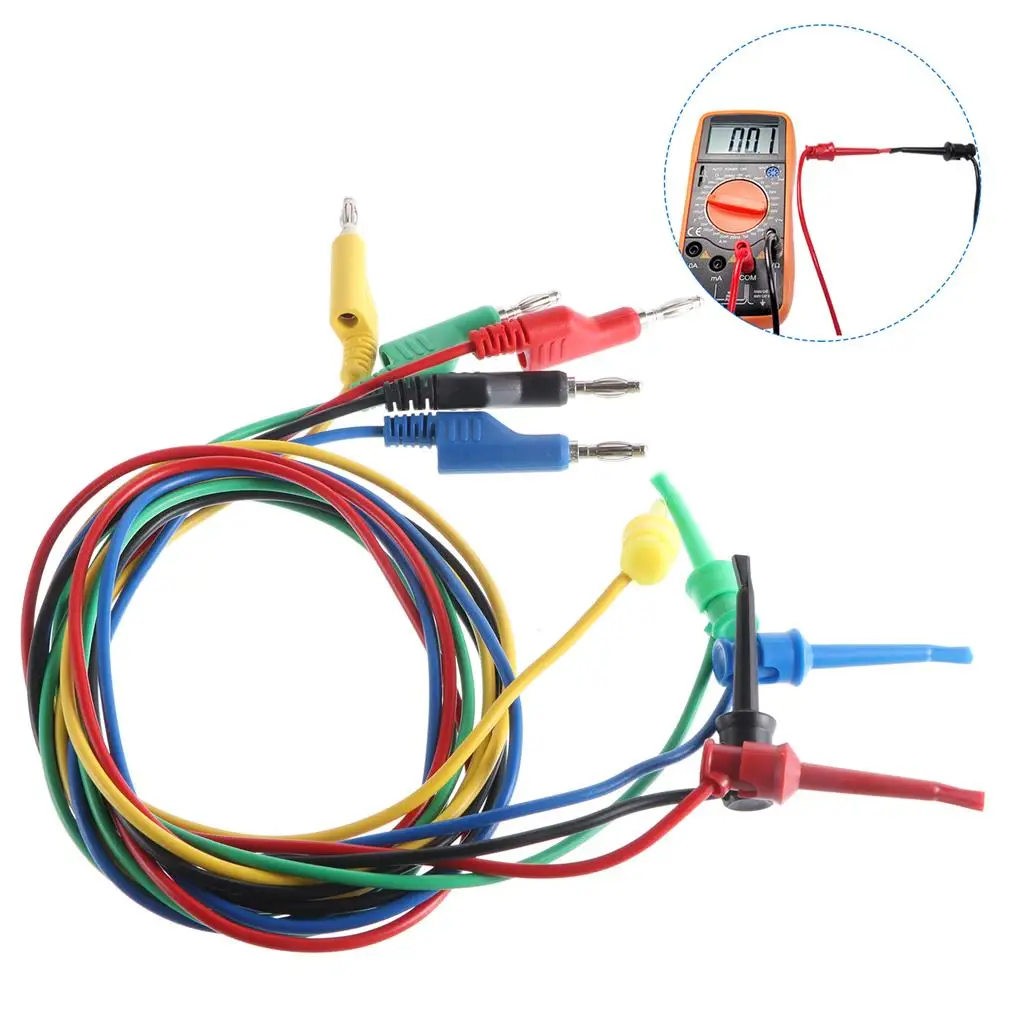 

1 Set Test Leads Kit Alligator Clips Dual Banana Plug Testing Cable
