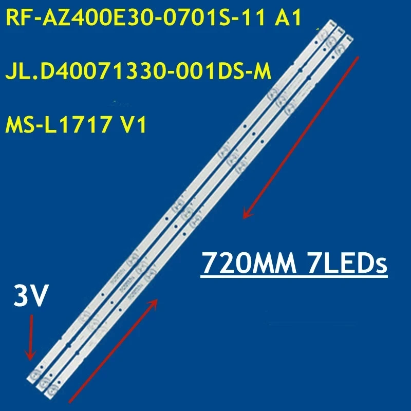 

30pcs LED Strip 7 lamp For 40L3750VM 40L48504B 40L48804M MS-L1717 YAL13-00730300-18 40E2 SDL400FY(QD0-C07)(03) V400HJ6-PE1 L