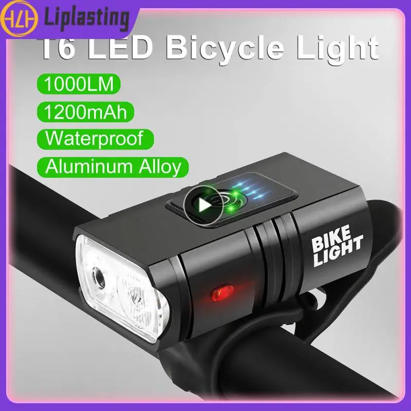 

LED Bike Light 1000LM Front USB Charging MTB Lamp Bicycle Lantern Headlight Cycling Flashlight Bike Accessories Luz Bicicleta