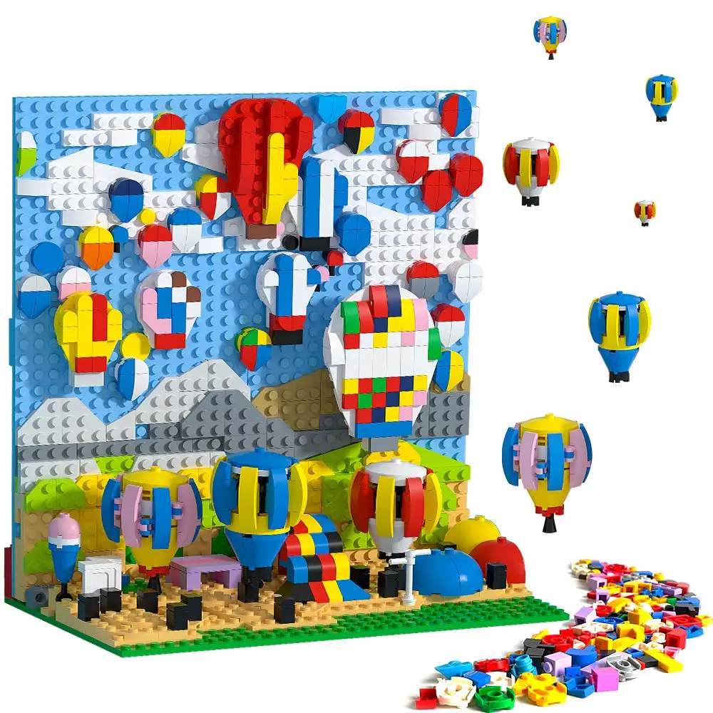 Строительные блоки с воздушным шаром 784 деталей