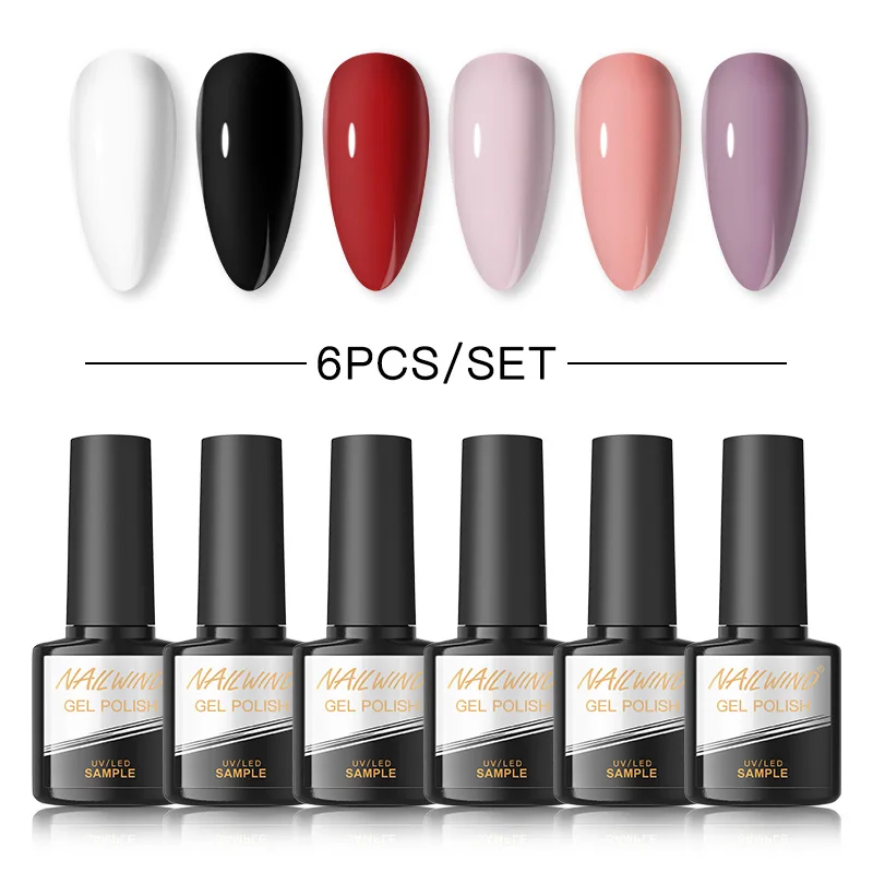

NAILWIND Gel Nail Polish Set Manicure Polish Gel Kit Semipermanent Nail Polish UV Varnish Hybrid Led Esmalte Nail Art Decoration