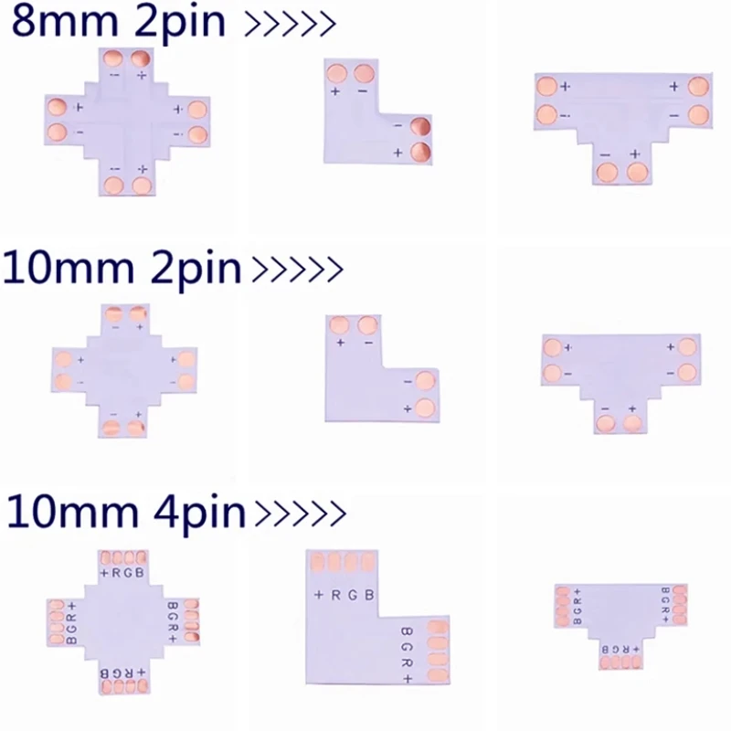 Разъем для светодиодной печатной платы 2-контактный 3-контактный 4-контактный