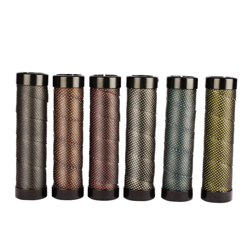 

1 Pair Bicycle Grips Non-Slip Shock-absorbing Bicycle Handlebar Cover Grips Double Lock Cycling Bike Handle Grip Lock Bar End