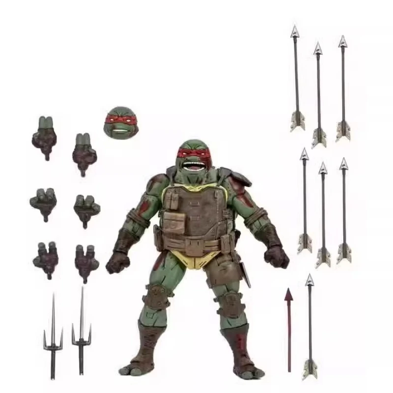 18 см Neca Teenage Mutant Ninja Turtles Tmnt Raphael Raph Аниме Игровая Фигурка Подвижная Шарнирная Кукла