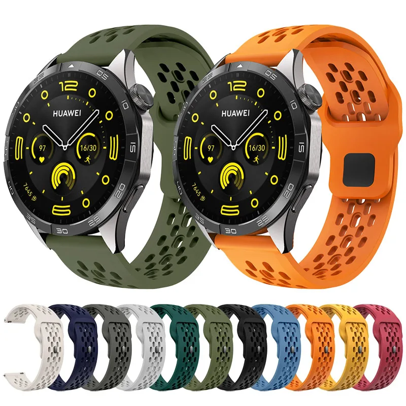 Ремешок силиконовый для HUAWEI WATCH 4 3 Pro GT 2 SE 46 мм 42 мягкий браслет Runner /Ultimate GT2 Pro/GT2E 22 20