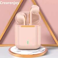 pink j18 %e2%80%93 tws bluetooth wireless headset game headset high fidelity stereo headset waterproof suitable for iphone xiaomi