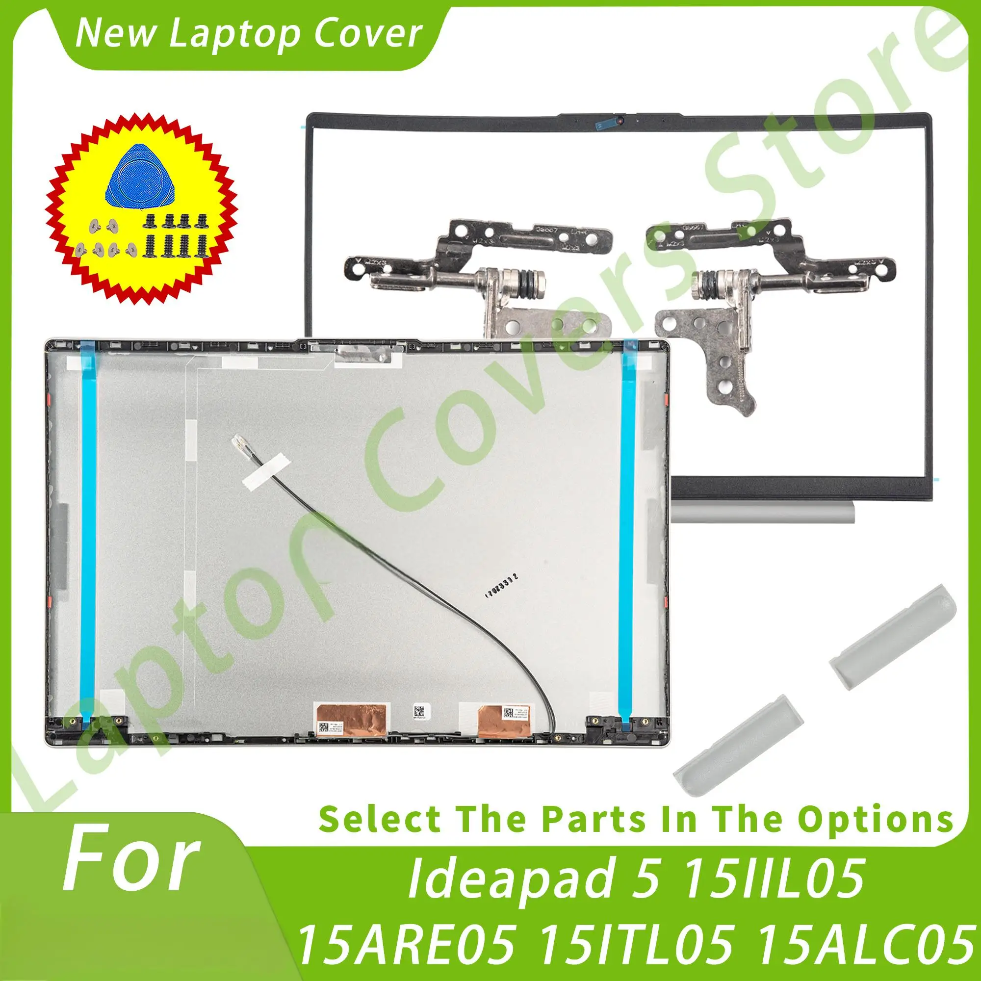 Крышка GS557 для Ideapad 5 15IIL05 15ARE05 15ITL05 15ALC05 2020 2021 задняя крышка ЖК-дисплея петли