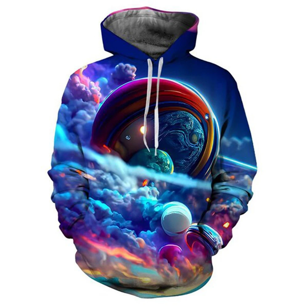 

2024 Aliens Planet 3d Print Men Laxity Florid Casual Hoodie Pullover Fashion Popular Sweatshirt Trend Oversized Clothing