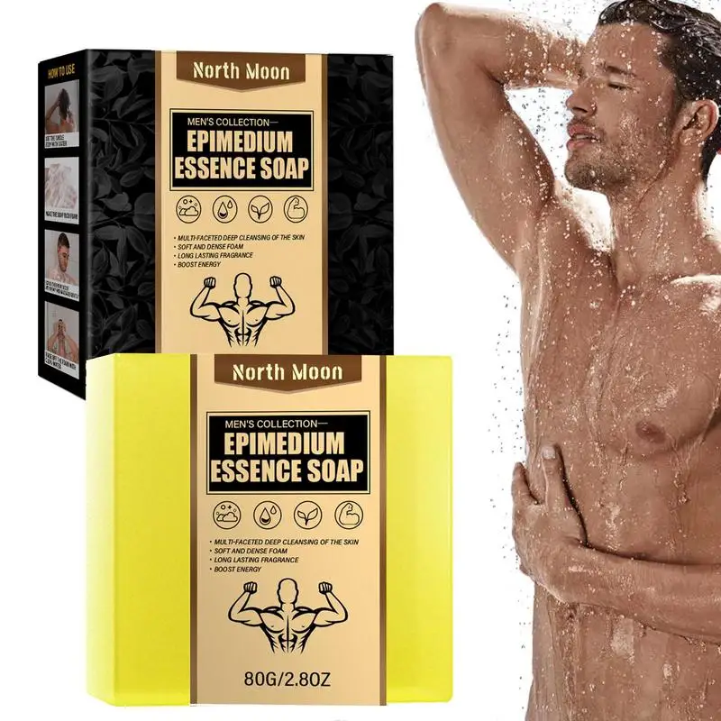 

Мыло ручной работы Epimedium 80 г, натуральное мыло для мужчин, банное мыло для тела и ухода за кожей частных зон для мужчин