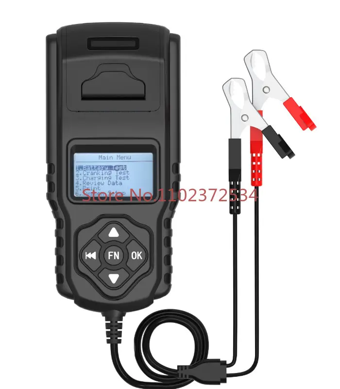 Тестер нагрузки автомобильного аккумулятора 12 В 24 с принтером анализатор 100-2000 CCA