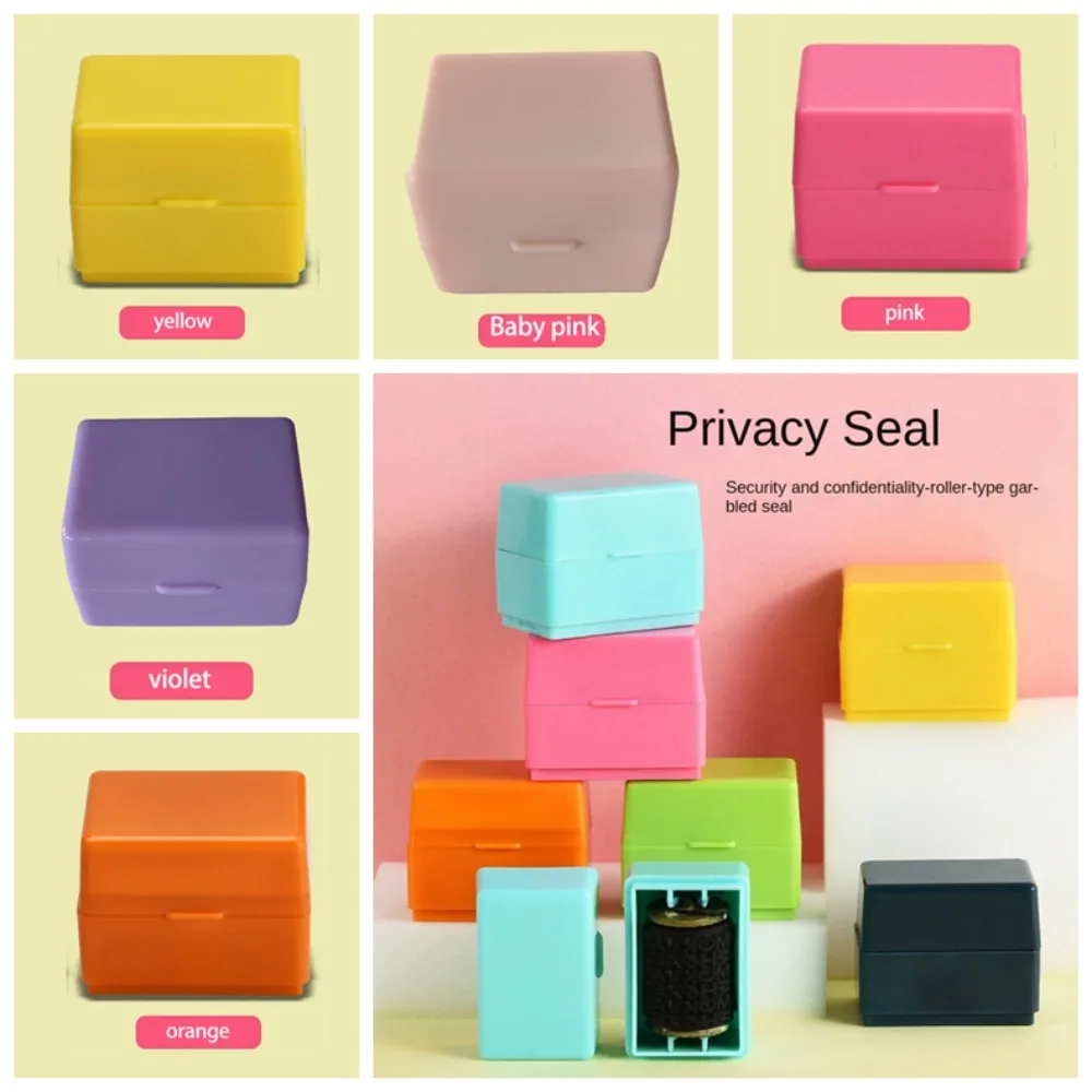 

ABS Privacy Smear Confidentiality Stamp Confidentiality Theft Protection Roller Privacy Seal Cute Security