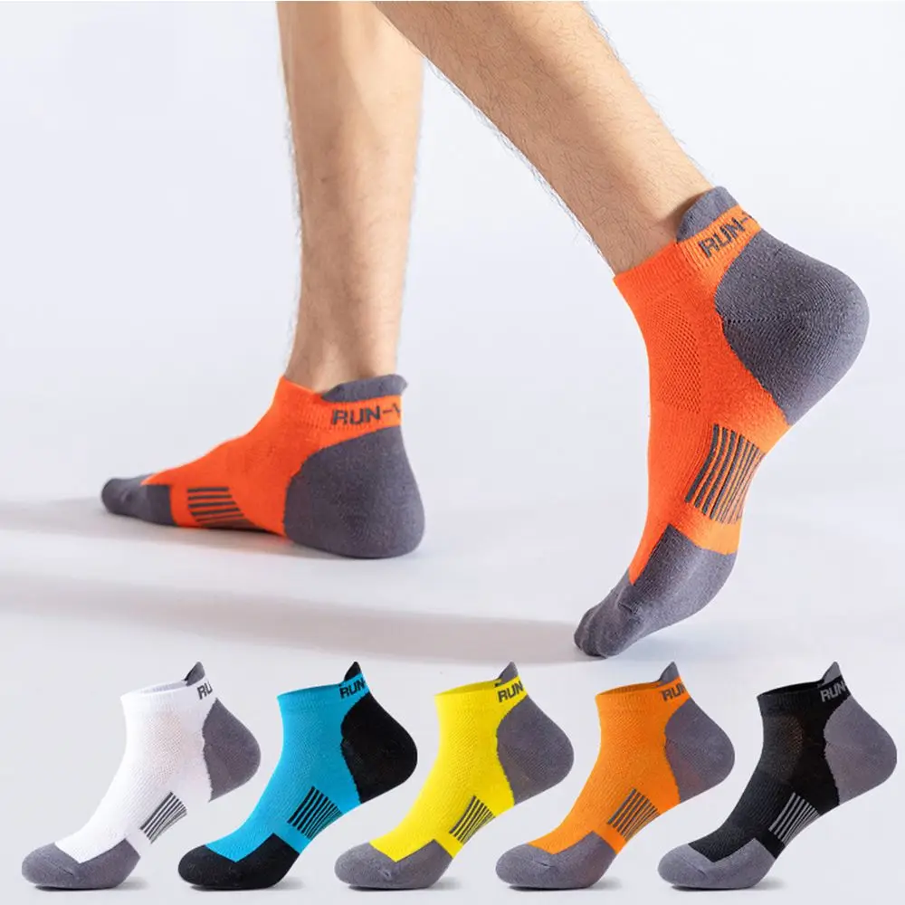 

Pure Cotton Socks Men Sports Mesh Breathable Hosiery Comfortable Shaping Anti Friction Men's Ankle Socks EU 38-44