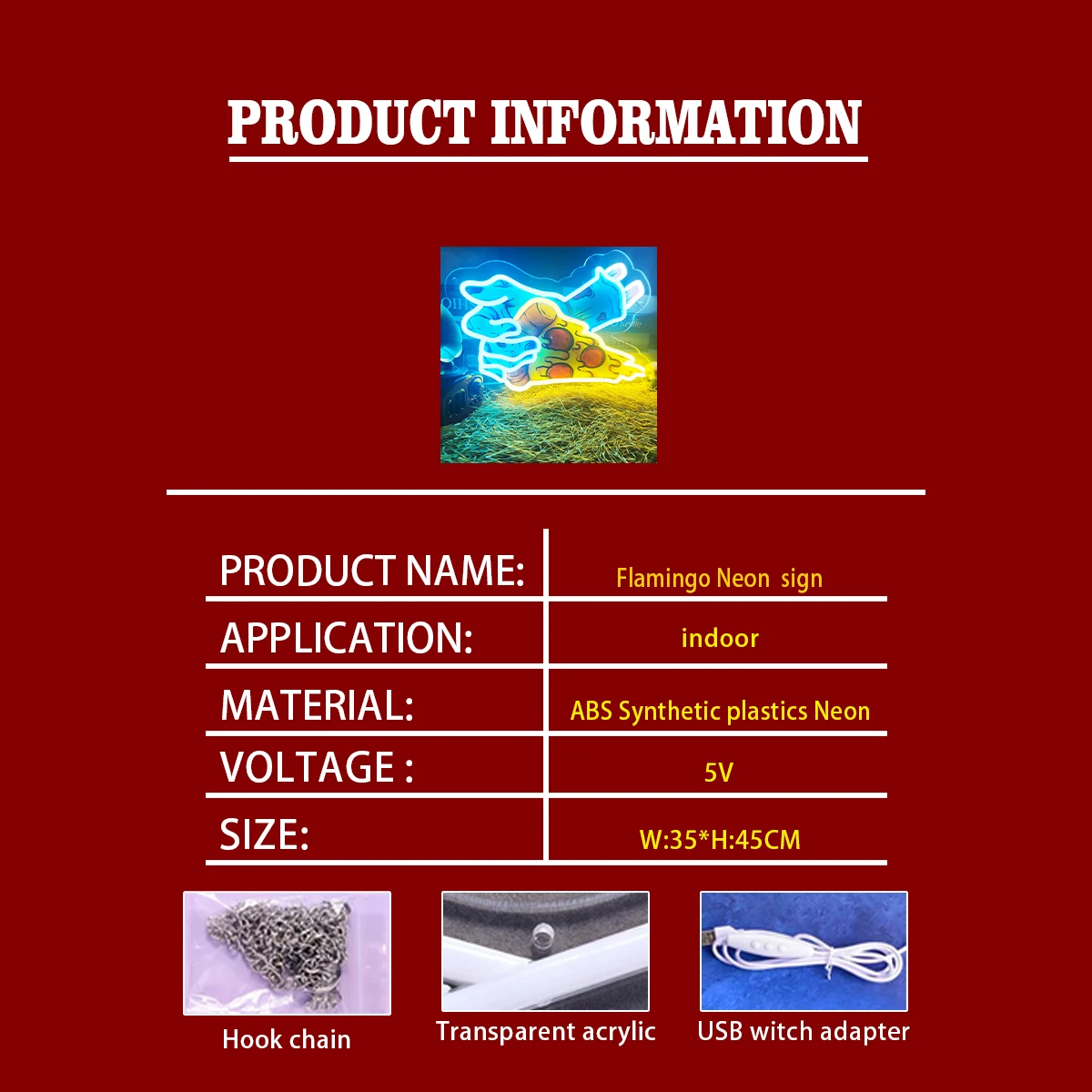 Неоновая форма пиццы на заказ применимо для ресторанов вывески в магазине чтобы