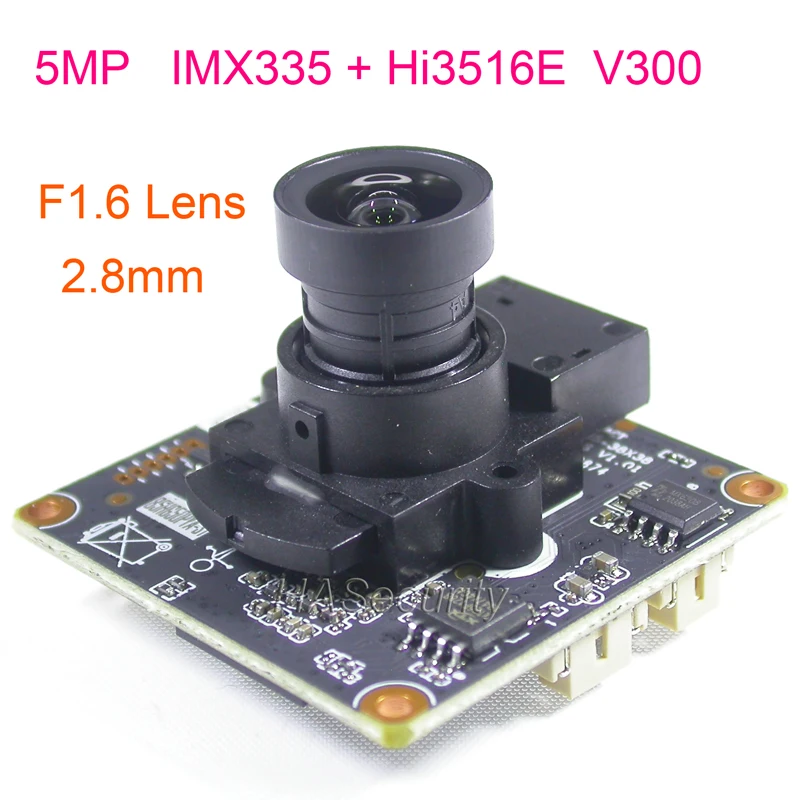 5.0MP H.265 / H.264 1/2.8 &quotSTARVIS IMX335 CMOS датчик + Hi3516E V300 IP Сетевая камера Модуль платы блока