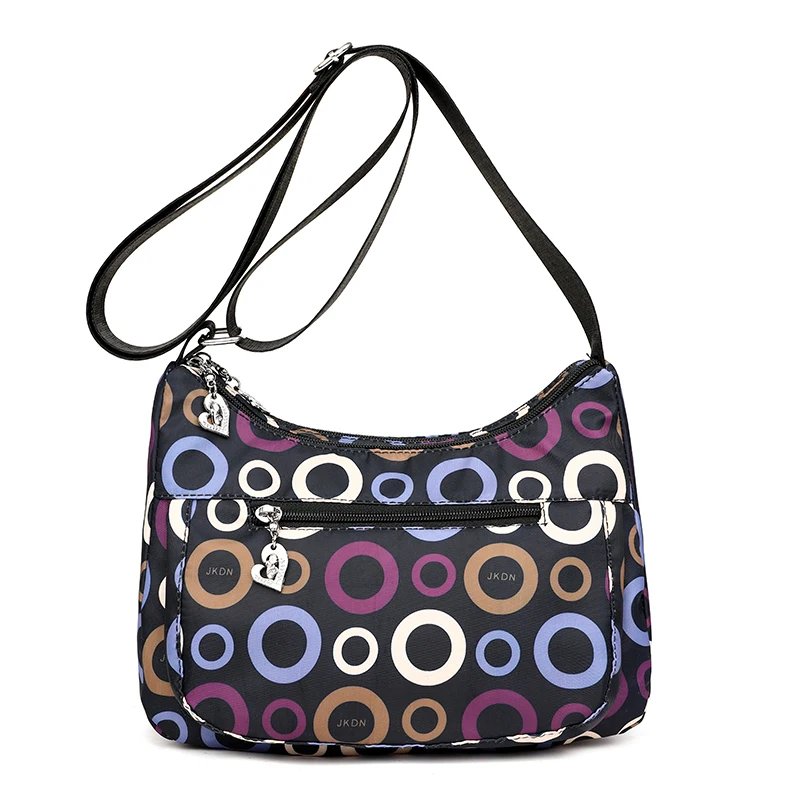 

Canvas Half Moon Crossboay Bag For Women Fashion Small Handbags Luxury Design Ladies Clutch Purse Shoulder Bag