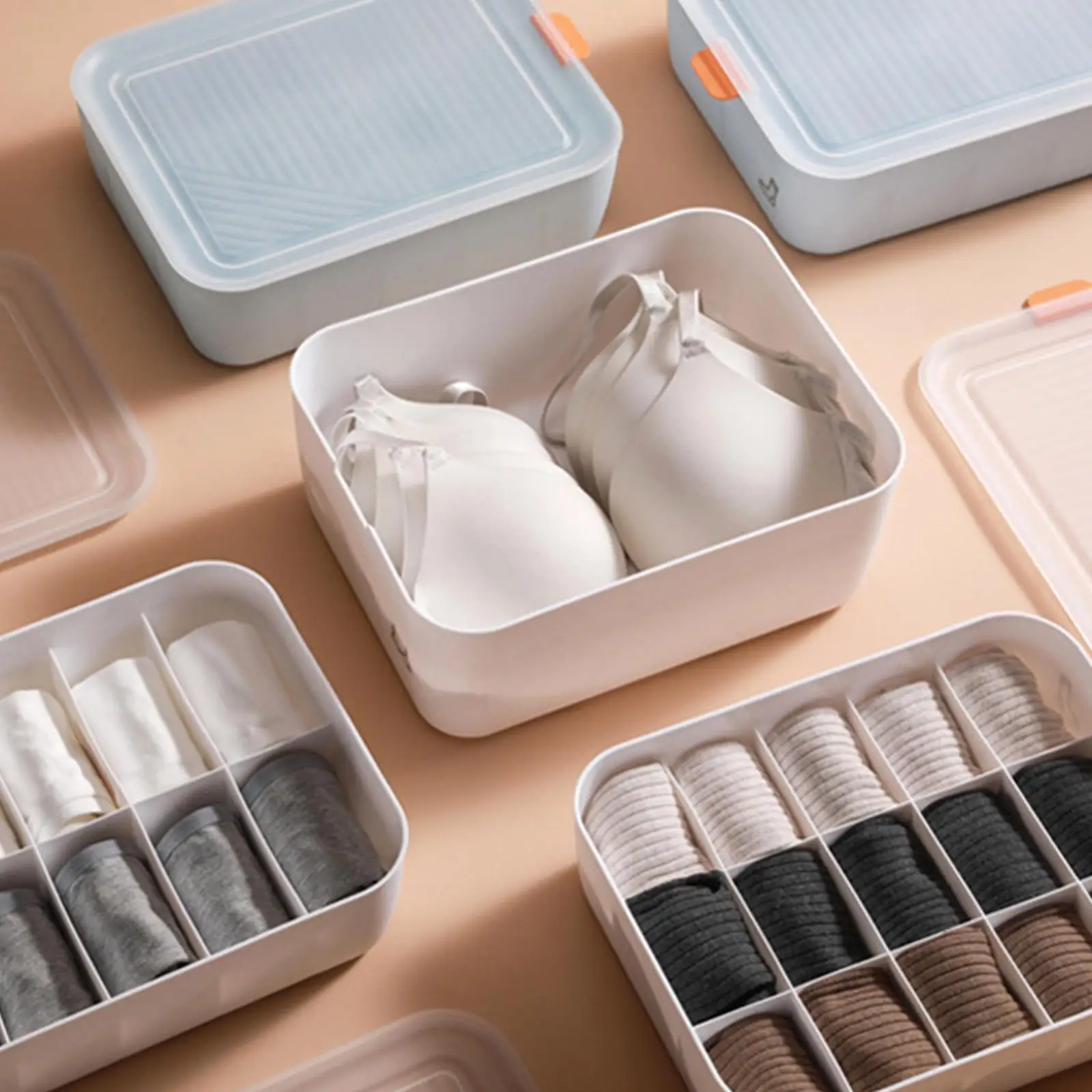 

Контейнер для хранения нижнего белья, бюстгальтеров, трусиков, носков