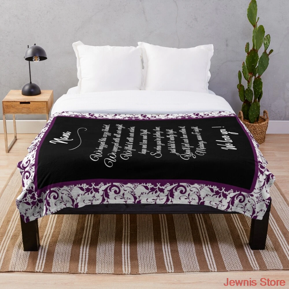 

Nana Blanket From Grandchildren We Hugged This Blanket Throw Blanket Fleeceon Bed/Crib/Couch Adult Baby Girls Boys Kids Gift