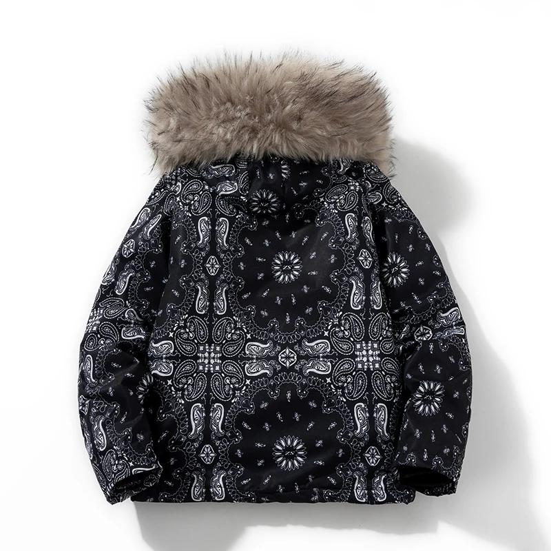 Мужская зимняя куртка с меховым капюшоном 2022 | одежда