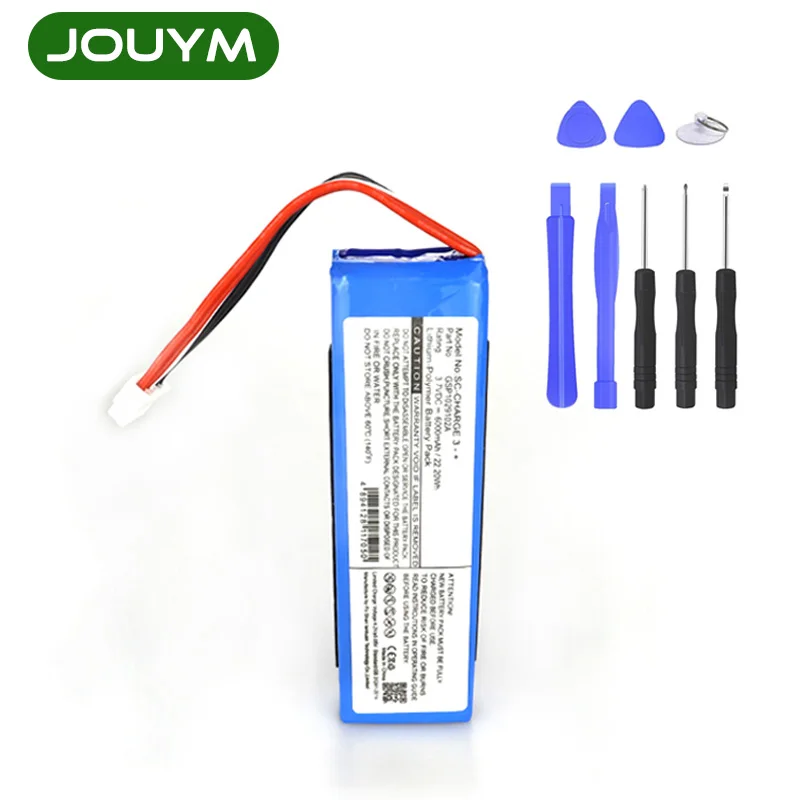 

3.7V 6000mAh Battery GSP1029102A for JBL Charge 3 Speaker Batteries To JBL Charge 3 + TOOLS