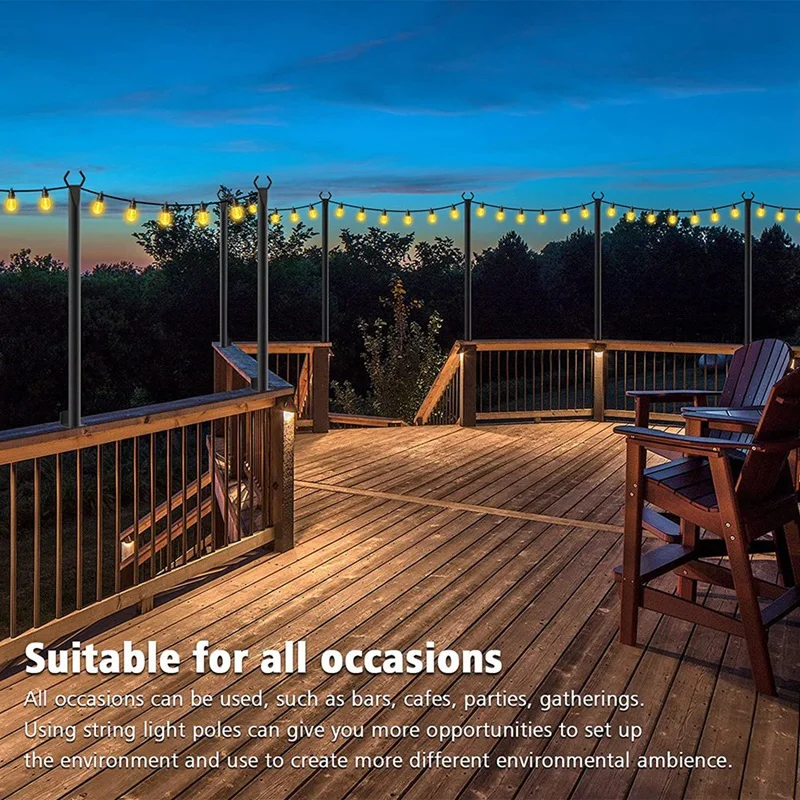 

4Pcs Waterproof Garden Light Hanging Outdoor Fairy Lights For Solar Lamp Garland