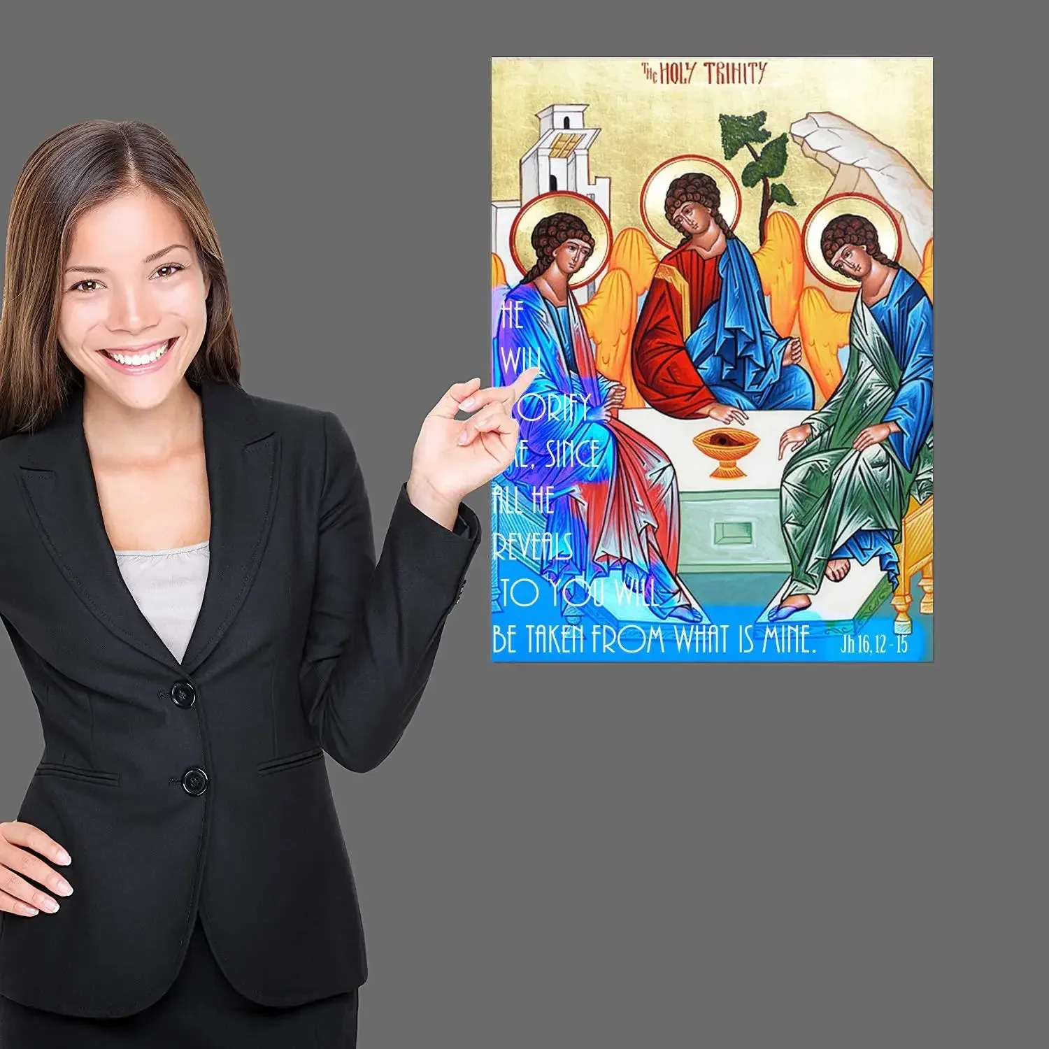 Постер с мифом Святой Троицы художественный постер на холсте и Настенная картина