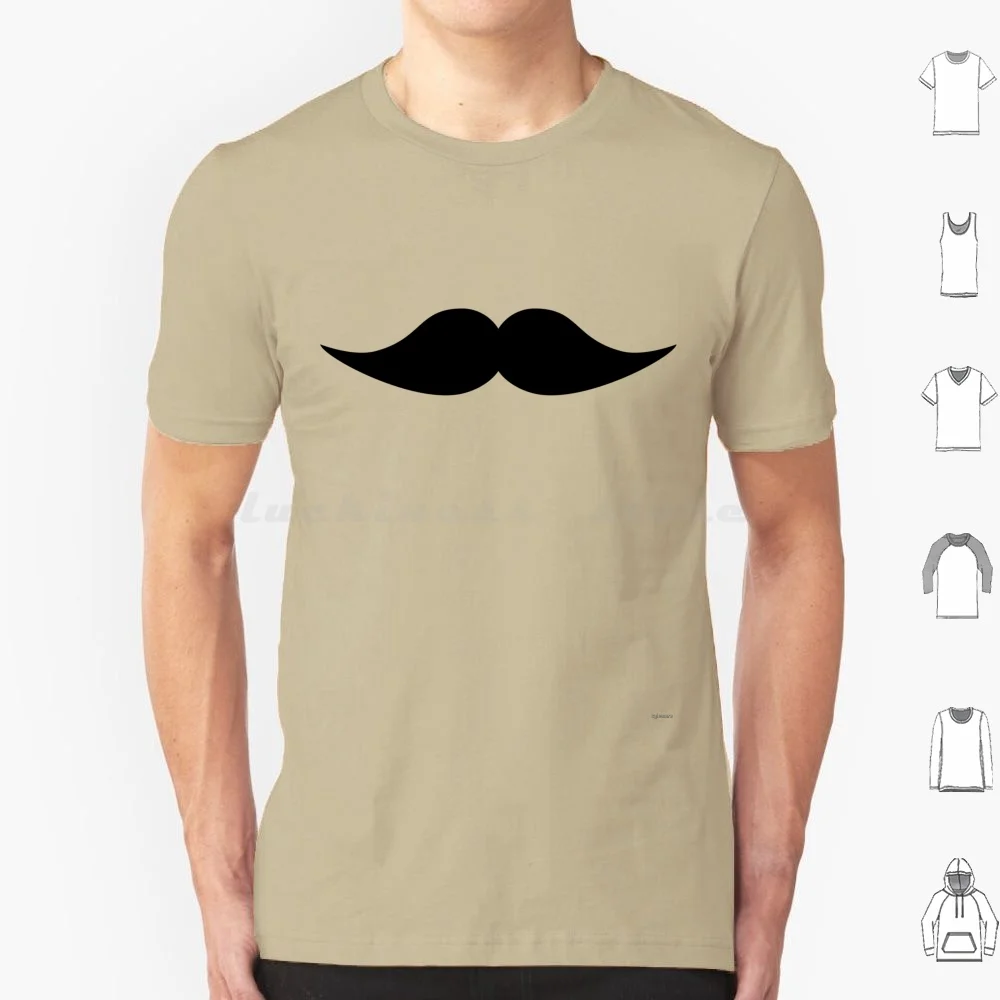 Футболка с усами 6xl хлопковая крутая футболка усы волосы на лице ручки