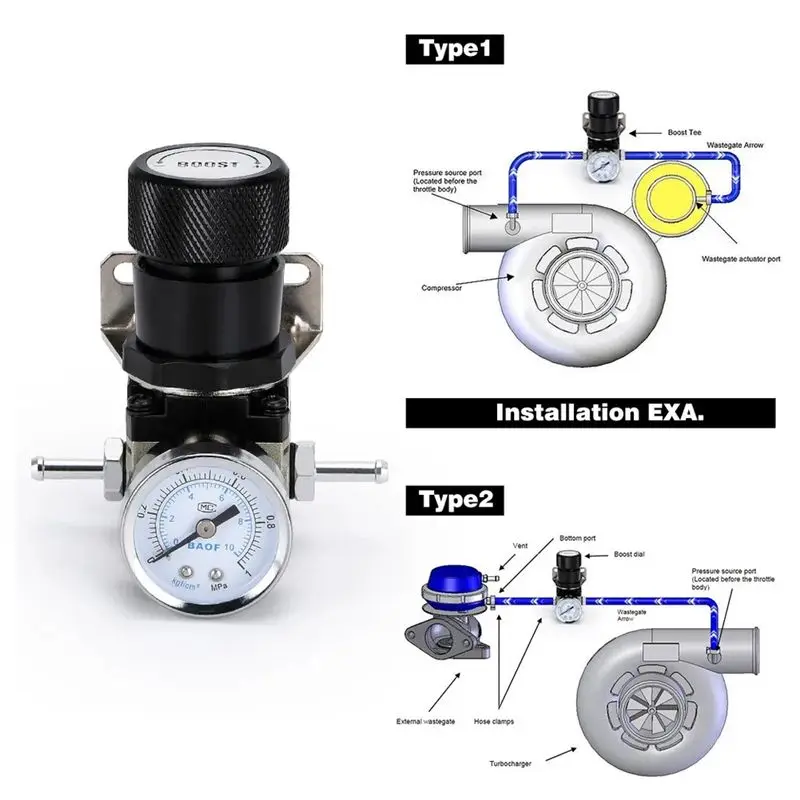 Фото Топ продаж! Универсальный ручной контроллер турбонаддува T2 1-150 PSI SR20DET SR, черный №2