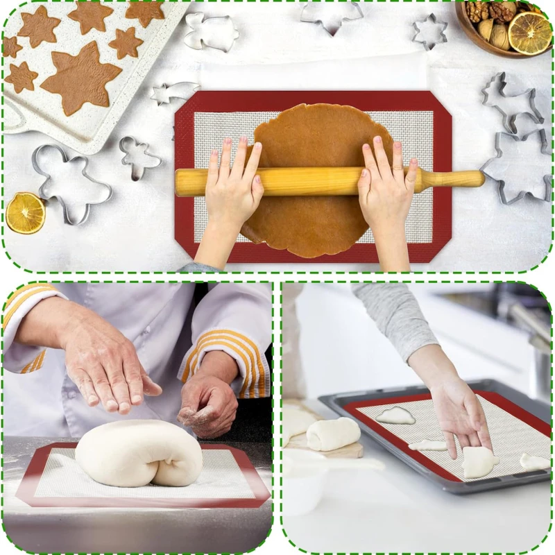 Экологичный Силиконовый Коврик Для Выпечки Антипригарный Противня Хлеба 20x30 См