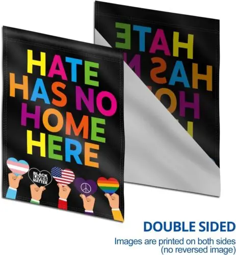 Двусторонний садовый флаг Anley премиум-класса ненавижу нет дома здесь садовые