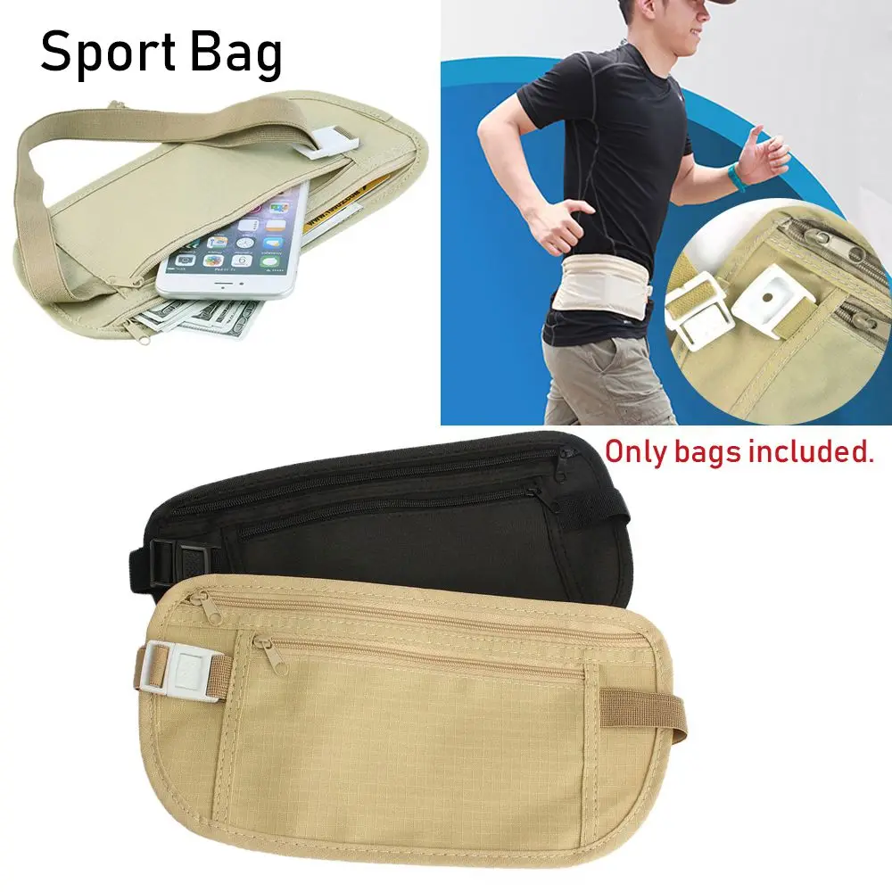 Nylon Waist Bags Travel Pouch Hidden 