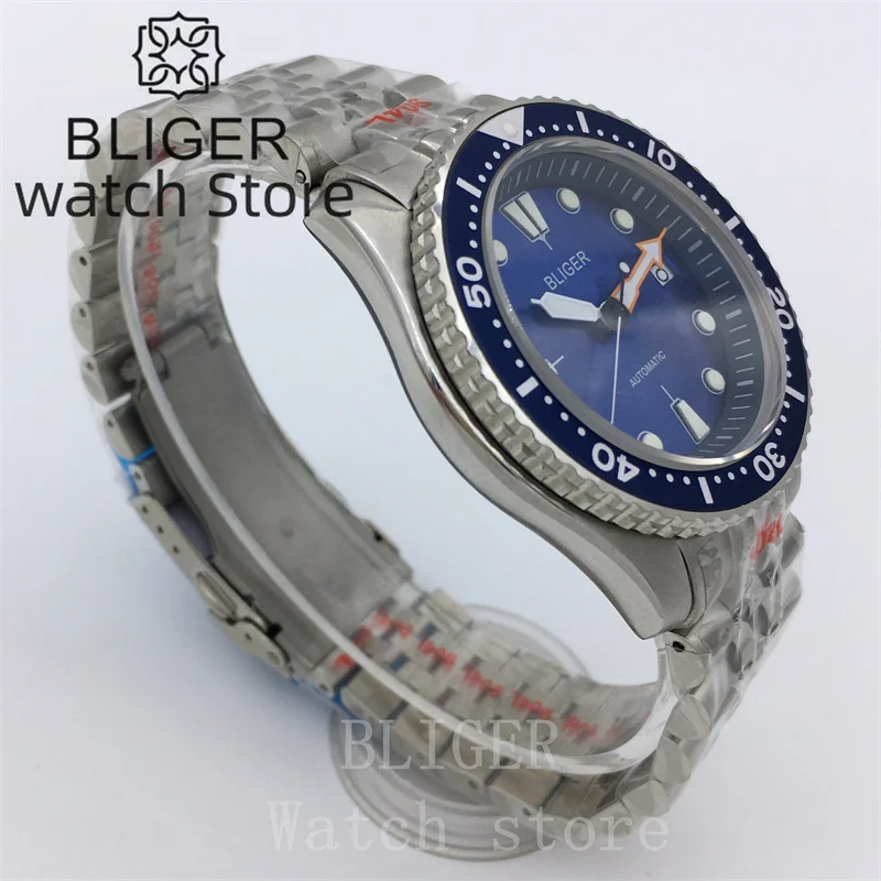 Часы мужские механические водонепроницаемые 41 мм SKX модель 3 8 Crown NH35A 200 м