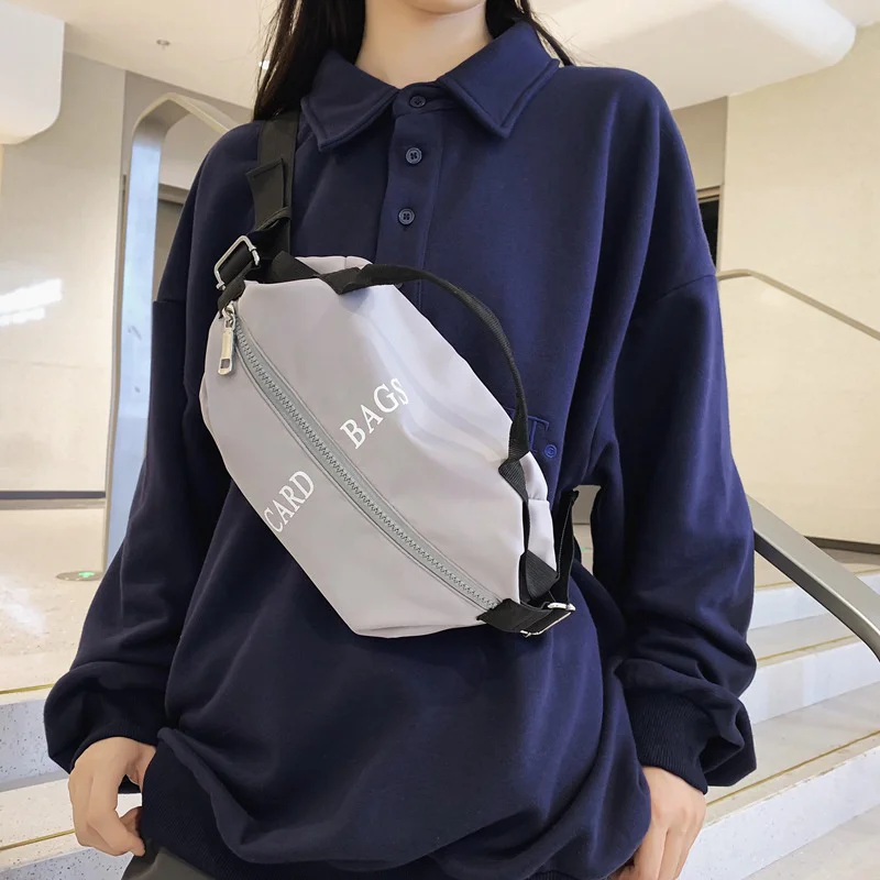 

Casual Travel Unisex Crossbody Bags 2023 New Fashion Men's Chest Packs High Quality Nylon Couples Shopping Shoulder Bag Pockets