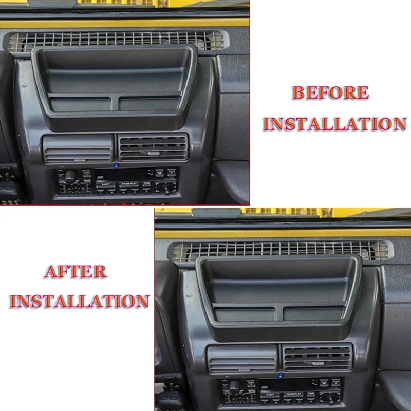 2 шт. коробка для хранения приборной панели автомобиля Jeep Wrangler TJ 1997-2006