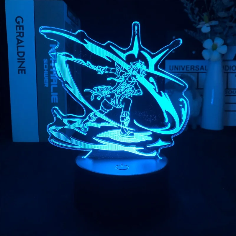

Night Lamp Alarm Clock Base Light Genshin Impact Bennett Game Directly Supply Decor Indoor Children Delivery Hot Selling Present