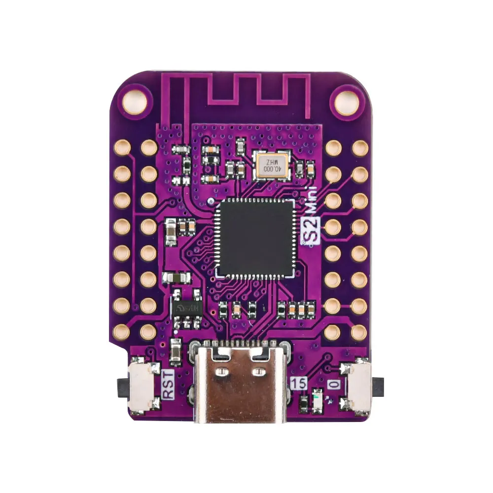 Фото S2 Mini V1.0.0 WIFI IOT плата основана на ESP32-S2FN4R2 4 Мб FLASH 2 Мб PSRAM, совместима с Arduino MicroPython №4
