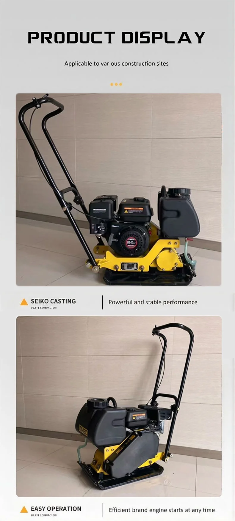 PME-C85T Резервуар для воды Гравий Ga s Вибратор Передняя рука Конструкция почвы