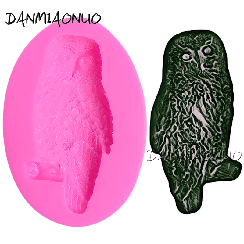 

DANMIAONUO A0393048 Owl Shape Taart Decoratie Moldes De Silicona Para Manualidades 3d Cookie Stencil Decorating Tools Cooking